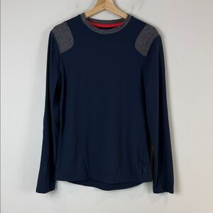 Lululemon Men's Navy Long Sleeve Shirt Size Small